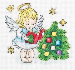 Набор для вышивания KLART арт. 8-272 Рождественский ангел 11х12 см
