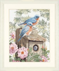 Набор для вышивания LANARTE арт.PN-0008197 Garden Bluebirds 29х39 см