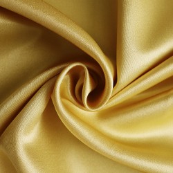 Ткань креп сатин 130 г/м 100% полиэстер шир.115 см арт.Р.14912.12 цв.12 желтый уп.25м
