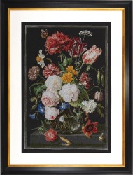 Набор для вышивания THEA GOUVERNEUR арт.785.05 Цветы в стеклянной вазе 49х72 см