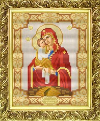 Рисунок на ткани (Бисер) КОНЁК арт. 9115 Богородица Почаевская 15х18 см