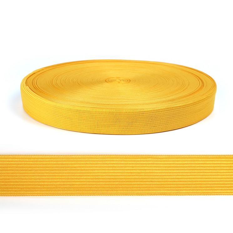Тесьма вязаная окантовочная 22мм арт.4С-516/22с24 цв.016 желтый