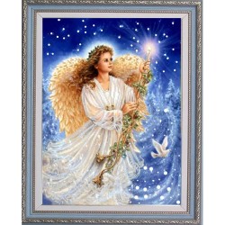 Рисунок на ткани (Бисер) КОНЁК арт. 9751 Рождественский ангел 29х39 см