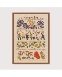 Набор для вышивания Le Bonheur des Dames арт.1148 Novembre (Ноябрь) 18х28 см
