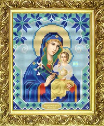 Рисунок на ткани (Бисер) КОНЁК арт. 9117 Богородица Неувядаемый цвет 15х18 см