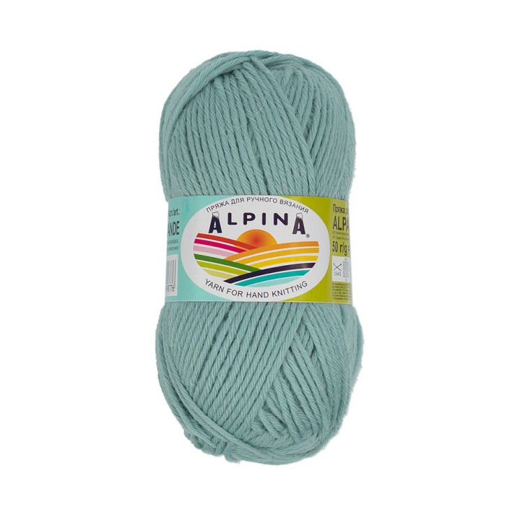 Пряжа ALPINA ALPACA GRANDE (65% альпака, 35% мериносовая шерсть) 4х50г/118м цв.08 голубой