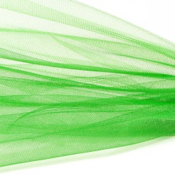 Еврофатин мягкий матовый Hayal Tulle арт.HT.S шир.300см, 100% полиэстер цв.60 уп.5м - салатовый неон
