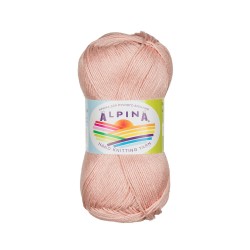 Пряжа ALPINA ORGANICA (80% хлопок, 20% лён) 10х50г/170м цв.05 пыльно-розовый