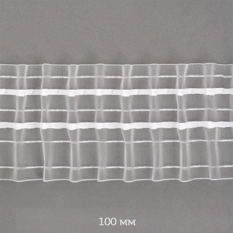 Лента шторная 100мм TBY сборка: универсальная арт.1090 цв. прозрачный уп.10м