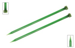 51192 Knit Pro Спицы прямые Trendz 4,5мм/30см, акрил, зеленый, 2шт