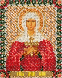 Набор для вышивания PANNA арт. CM-1432 Икона Святой мученицы Юлии 8,5х10,5 см
