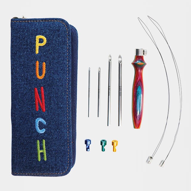 21001 KnitPro Набор инструментов для ковровой техники Punch The Vibrant