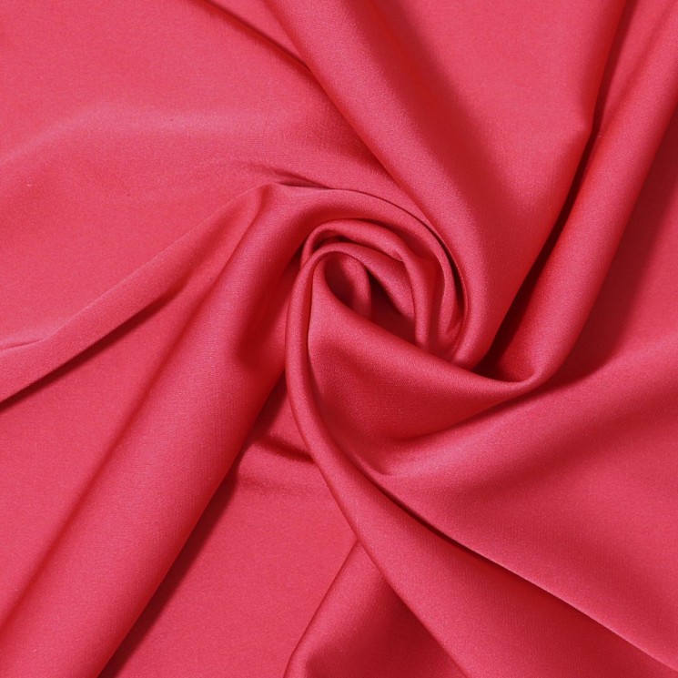 Ткань шелк Армани 90 г/м2 97% полиэстер, 3% спандекс шир.145 см арт.Р.11584.37 цв.37 красный уп.25м