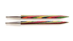 20428 Knit Pro Спицы съемные "Symfonie" 6мм для длины тросика 20см, дерево, многоцветный, 2шт