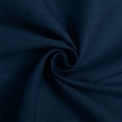 Ткань льняная TBYLi-1002-49 190г/м 40% лен 60%виск. шир 140см цв.49 синий рул 10м