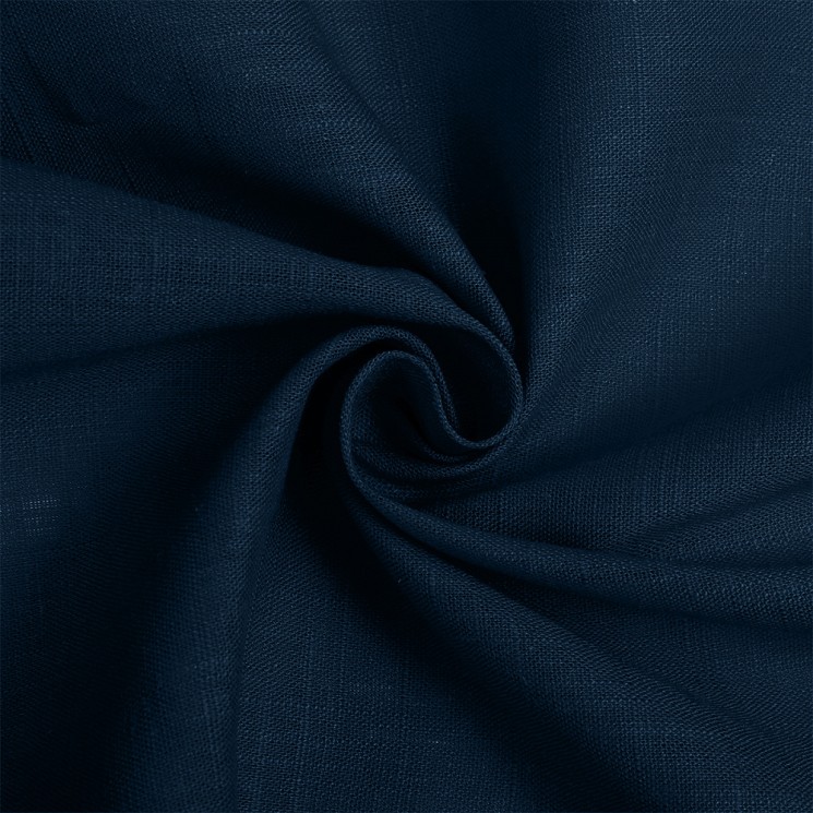 Ткань льняная TBYLi-1002-49 190г/м 40% лен 60%виск. шир 140см цв.49 синий рул 10м
