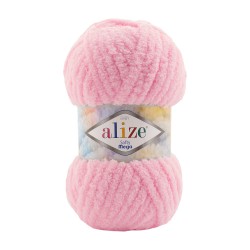 Пряжа для вязания Ализе Softy Mega (100% микрополиэстер) 5х100г/70м цв.185 детский розовый