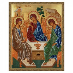 Картина 5D мозаика с нанесенной рамкой Molly арт.KM0793 Святая Троица (13 цветов) 40х50 см