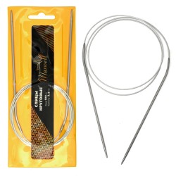 Спицы для вязания круговые Maxwell Gold, металлические на тросике арт.100-25 2,5 мм /100 см