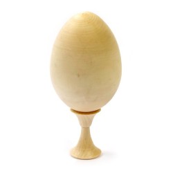 Заготовка деревянная арт.ГМ "Яйцо" с подставкой 140мм