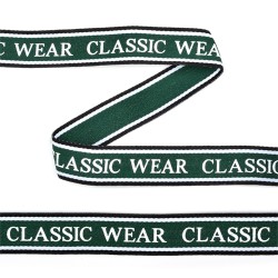 Тесьма-стропа TBY декоративная Classic wear арт.TPP03203 шир.20мм цв. зеленый уп.45,7м