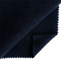 Ткань флис односторонний TBY-0085-058 130 г/м  100% ПЭ шир.150см цв.S058 тем.синий рул.23 кг