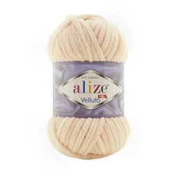 Пряжа для вязания Ализе Velluto (100% микрополиэстер) 5х100г/68м цв.310 медовый