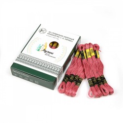 Нитки мулине цв.9236 т.розовый 24х8м С-Пб