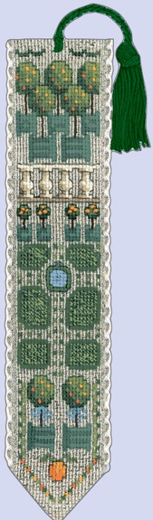 Набор для вышивания Le Bonheur des Dames арт.4527 Закладка Orangerie (Оранжерея) 5х20 см