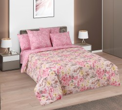 Ткань Перкаль 125 г/м 100% хлопок шир.220 см арт.D.661091П252 цв.розовый рул.33м (±5м)