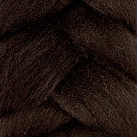 Шерсть для валяния КАМТ "Лента для валяния" (шерсть п/т 100%) 1х50г/2,1м цв.003 черный