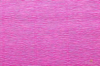 Бумага гофрированная Италия 50см х 2,5м 140г/м цв.970 розовый