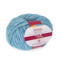 Пряжа для вязания ТРО Фиджи (20% мериносовая шерсть, 60% хлопок, 20% акрил) 5х50г/95м цв.0005 голубой