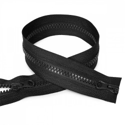 Молния MaxZipper трактор №5 2 замка усил.зв., 70см, цв.F322 черный уп.50шт А