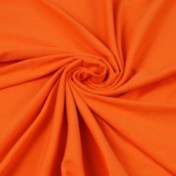 Ткань кулирка гл/крашеный, 145г/м2 100% хлопок шир.100+100см арт. N-ДЛ1453073 цв.оранжевый уп.6м