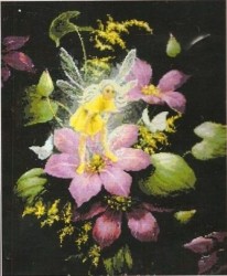 Набор для вышивания KUSTOM KRAFTS арт.99937 Фея на цветке 35,6х44,3 см