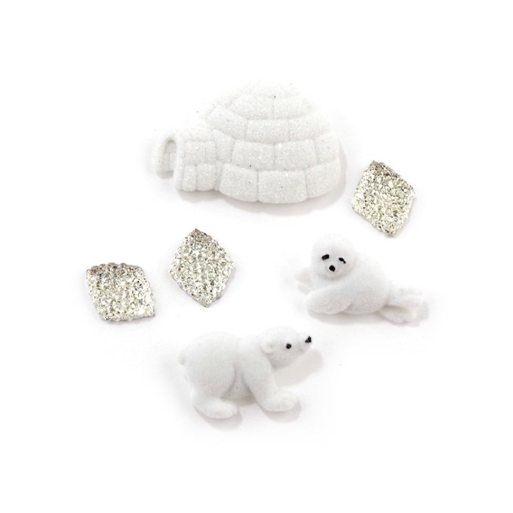 Набор пуговиц JESSE JAMES арт.5814 ARCTIC BABIES упак (1 упак)