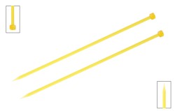 51195 Knit Pro Спицы прямые Trendz 6мм/30см, акрил, желтый, 2шт