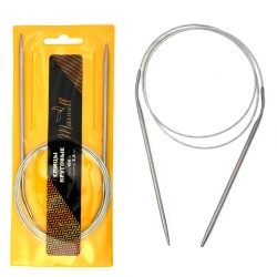 Спицы для вязания круговые Maxwell Gold, металлические на тросике арт.100-35 3,5 мм /100 см