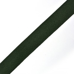 Тесьма TBY в рубчик (шляпная) арт. TGS20153S шир.20мм цв.т.зеленый уп.50м