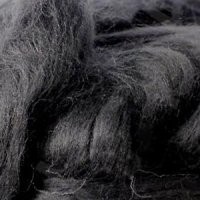 Шерсть для валяния ПЕХОРКА тонкая шерсть (100%меринос.шерсть) 50г цв.002 черный