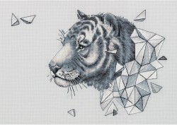 Набор для вышивания PANNA арт. J-7089 Геометрия. Тигр 37,5х26,5 см