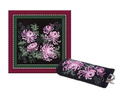 Набор для вышивания РИОЛИС арт.966 Панно/очечник с хризантемами 18х18 см