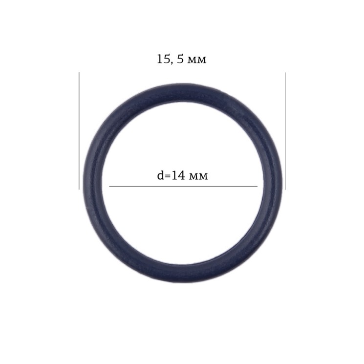 Кольцо для бюстгальтера металл ARTA.F.2831 14мм, цв.061 темно-синий, уп.50шт