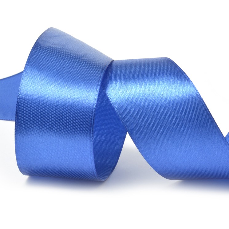 Лента атласная 1 1/2" (38мм) цв.3161 василек IDEAL уп.27,4 м
