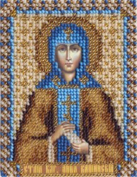 Набор для вышивания PANNA арт. CM-1209 Икона св. Анны Кашинской 8,5х10,5 см