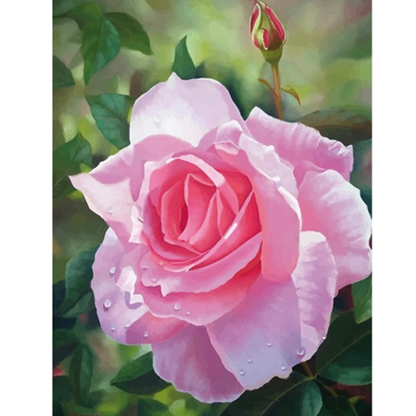 Картины мозаикой Molly арт.KM0730 Цветок розы (11 цветов) 15х20 см