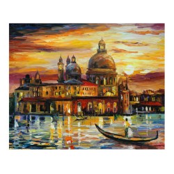Картины по номерам Molly арт.KH0095/GX6753 Золотое небо Венеции (26 Красок) 40х50 см упак