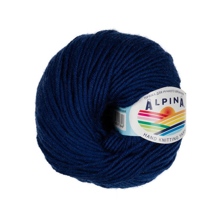Пряжа ALPINA MARGO (100% мериносовая шерсть) 10х50г/75м цв.05 т.синий упак