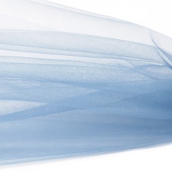 Еврофатин мягкий матовый Hayal Tulle арт.HT.S шир.300см, 100% полиэстер цв.79 уп.1м - пудровый голубой